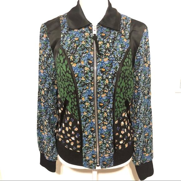 Coach 1941 Silk Framed Varsity Jacket Blue - Picture 1 of 7